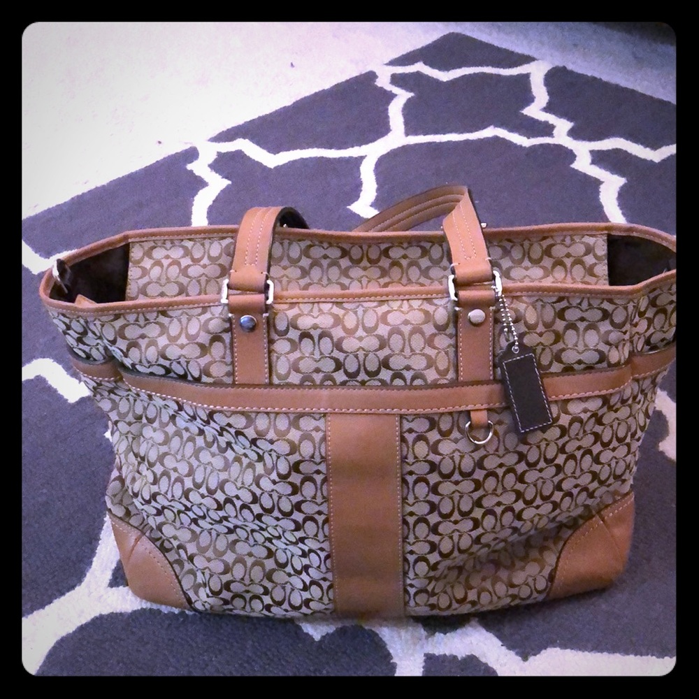 Coach Signature Diaper Bag